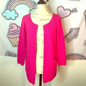 Hot Pink Thread & Tonic Cardigan
